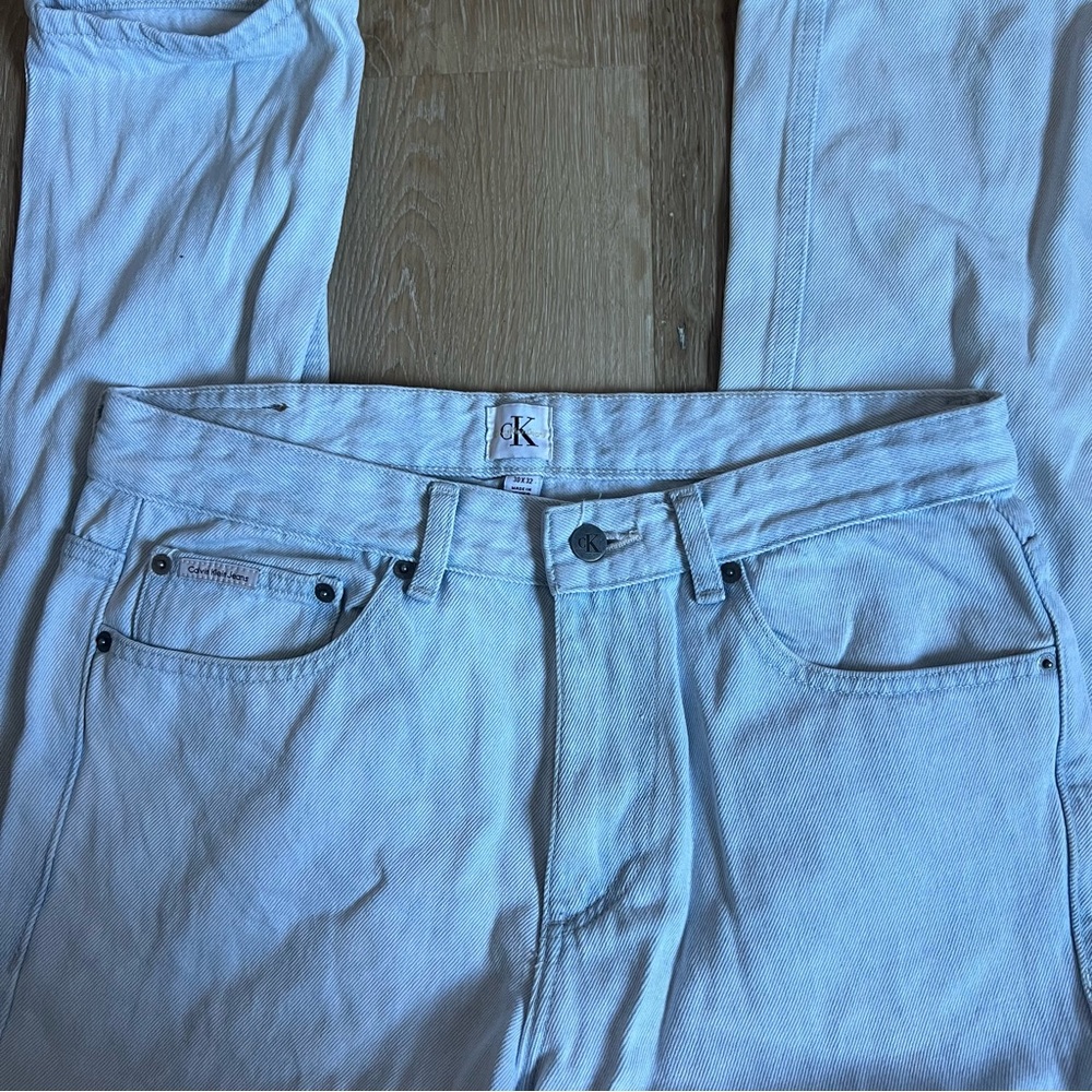 Men’s Calvin Klein Light Washed Slim fit Denim Jeans 30 x 32 - Picture 5 of 7